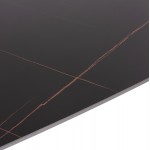ΤΡΑΠΕΖΙ RAVEN HM18150 02 ΚΕΡΑΜΙΚΟ TOP ΜΕ ΟΨΗ ΜΑΥΡΟ ΜΑΡΜΑΡΟ 160x80x74Υεκ c500324