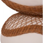 ΤΡΑΠΕΖΙ ΣΑΛΟΝΙΟΥ ANNA HM18157 02 FIBER CEMENT ΛΕΥΚΟ-ΦΥΣΙΚΟ RATTAN--Φ92x44 5Υεκ c500325