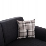 ΓΩΝΙΑΚΟΣ ΚΑΝΑΠΕΣ-ΚΡΕΒΑΤΙ ΜΕ ΑΠΟΘ ΧΩΡΟ BRONKO HM3291 01 ΑΝΘΡΑΚΙ ΥΦΑΣΜΑ 218x138x77Y c500326