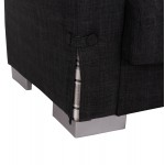 ΓΩΝΙΑΚΟΣ ΚΑΝΑΠΕΣ-ΚΡΕΒΑΤΙ ΜΕ ΑΠΟΘ ΧΩΡΟ BRONKO HM3291 01 ΑΝΘΡΑΚΙ ΥΦΑΣΜΑ 218x138x77Y c500326