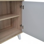 Μπουφές Billie pakoworld sonoma-γκρι 149x40x77εκ c500334