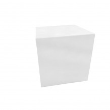 LITHOS SQUARE SIDE TABLE ΛΕΥΚΟ 55 5x55 5x57 c500337 LITHOS SQUARE SIDE TABLE ΛΕΥΚΟ 55 5x55 5x57 c500337