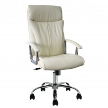 Καρέκλα Γραφείου Διευθυντή COKE Μπεζ PVC 63x80x118 126cm c500345