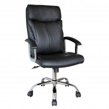 Καρέκλα Γραφείου Διευθυντή COKE Μαύρο PVC 63x80x118 126cm c500346