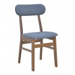 Καρέκλα Gaborn pakoworld σε γκρι απόχρωση 47x47x81 5εκ SET 2τμχ c500356