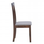 Καρέκλα Houston pakoworld σε καρυδί απόχρωση 40x49x94εκ SET 2τμχ c500362