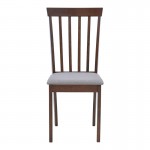 Καρέκλα Houston pakoworld σε καρυδί απόχρωση 40x49x94εκ SET 2τμχ c500362