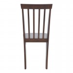Καρέκλα Houston pakoworld σε καρυδί απόχρωση 40x49x94εκ SET 2τμχ c500362