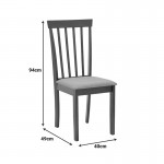 Καρέκλα Houston pakoworld σε καρυδί απόχρωση 40x49x94εκ SET 2τμχ c500362