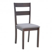 Καρέκλα Dallan pakoworld σε καρυδί απόχρωση 40x47 5x89εκ SET 2τμχ c500364