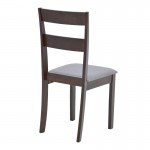Καρέκλα Dallan pakoworld σε καρυδί απόχρωση 40x47 5x89εκ SET 2τμχ c500364