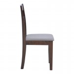 Καρέκλα Dallan pakoworld σε καρυδί απόχρωση 40x47 5x89εκ SET 2τμχ c500364