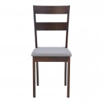 Καρέκλα Dallan pakoworld σε καρυδί απόχρωση 40x47 5x89εκ SET 2τμχ c500364
