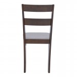 Καρέκλα Dallan pakoworld σε καρυδί απόχρωση 40x47 5x89εκ SET 2τμχ c500364