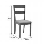 Καρέκλα Dallan pakoworld σε καρυδί απόχρωση 40x47 5x89εκ SET 2τμχ c500364