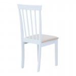 Καρέκλα Houston pakoworld σε λευκή απόχρωση 40x49x94εκ SET 2τμχ c500365