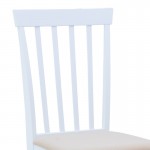 Καρέκλα Houston pakoworld σε λευκή απόχρωση 40x49x94εκ SET 2τμχ c500365