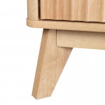 Τραπέζι σαλονιού Hamea pakoworld mdf σε φυσική απόχρωση 110x55 2x45εκ c500367