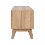 Έπιπλο τηλεόρασης Hamea pakoworld mdf σε φυσική απόχρωση 145x39 5x49εκ c500368