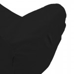 Πουφ ξαπλώστρα Lara pakoworld αδιάβροχο σε μαύρη απόχρωση 60x150x40εκ c500371