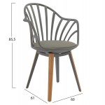 ΣΕΤ ΤΡΑΠΕΖΑΡΙΑΣ 5ΤΜΧ ANAIS HM21176 MDF TOP ΣΕ ΓΚΡΙ--P P PU ΣΕ ΓΚΡΙ c500378