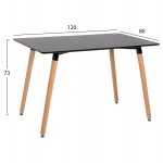 ΣΕΤ ΤΡΑΠΕΖΑΡΙΑΣ 5ΤΜΧ MINARDO HM21179 MDF TOP ΣΕ ΜΑΥΡΟ--ΣΚΟΥΡΟ ΓΚΡΙ ΥΦΑΣΜΑ c500379