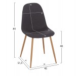 ΣΕΤ ΤΡΑΠΕΖΑΡΙΑΣ 5ΤΜΧ MINARDO HM21179 MDF TOP ΣΕ ΜΑΥΡΟ--ΣΚΟΥΡΟ ΓΚΡΙ ΥΦΑΣΜΑ c500379