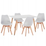 ΣΕΤ ΤΡΑΠΕΖΑΡΙΑΣ 5ΤΜΧ VEGAS HM21184 MDF TOP ΣΕ ΛΕΥΚΟ--ΠΟΔΙΑ ΟΞΙΑΣ c500380