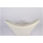 Πολυθρόνα ArteLibre MARION Λευκό Ύφασμα Μπουκλέ Ξύλο 73x69x96cm c500386