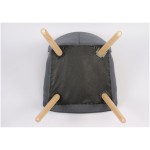 Πολυθρόνα ArteLibre BRIAR Κίτρινο Μπλε Patchwork Ύφασμα Ξύλο 73x69x96cm c500388