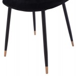 ΣΕΤ ΤΡΑΠΕΖΑΡΙΑΣ 5ΤΜΧ BROLIN HM21191 MDF TOP-ΜΕΤΑΛΛΙΚΑ ΠΟΔΙΑ-ΒΕΛΟΥΔΟ--ΜΑΥΡΟ c500395