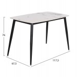 ΣΕΤ ΤΡΑΠΕΖΑΡΙΑΣ 5ΤΜΧ LATRELL HM21192 ΤΡΑΠΕΖΙ ΚΕΡΑΜΙΚΟ TOP-ΒΕΛΟΥΔΟ ΓΚΡΙ ΚΑΡΕΚΛΕΣ c500396