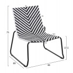 ΣΕΤ LOUNGE 3TMX ΕΞ ΧΩΡΟΥ PONY HM21193 ΜΕΤΑΛΛΟ ΣΕ ΓΚΡΙ--ΣΥΝΘ RATTAN ΣΕ ΛΕΥΚΟ-ΜΑΥΡΟ c500397