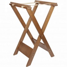 Σταντ δίσκων ψαλίδι - εξαιρετικής ποιότητας καρυδί Υ70cm c500410