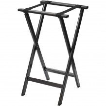 Ξύλινο Σταντ Δίσκων ψαλίδι μαύρο 42x37x82cm Leone c500412