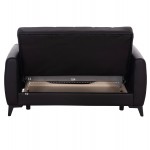 ΚΑΝΑΠΕΣ ΚΡΕΒΑΤΙ ΜΕ ΑΠΟΘ ΧΩΡΟ ΔΙΘΕΣΙΟΣ NIKKO HM3293 11 ΜΑΥΡΟ PU 144x75x84Υεκ c500427