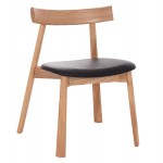KΑΡΕΚΛΑ ΤΡΑΠΕΖΑΡΙΑΣ SEKAN HM18245 04 RUBBERWOOD-ΜΑΥΡΟ PU 60x54x72Υεκ SET 2τμχ c500428