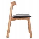 KΑΡΕΚΛΑ ΤΡΑΠΕΖΑΡΙΑΣ SEKAN HM18245 04 RUBBERWOOD-ΜΑΥΡΟ PU 60x54x72Υεκ SET 2τμχ c500428