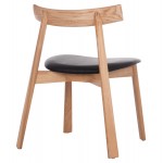 KΑΡΕΚΛΑ ΤΡΑΠΕΖΑΡΙΑΣ SEKAN HM18245 04 RUBBERWOOD-ΜΑΥΡΟ PU 60x54x72Υεκ SET 2τμχ c500428