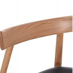 KΑΡΕΚΛΑ ΤΡΑΠΕΖΑΡΙΑΣ SEKAN HM18245 04 RUBBERWOOD-ΜΑΥΡΟ PU 60x54x72Υεκ SET 2τμχ c500428