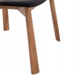 KΑΡΕΚΛΑ ΤΡΑΠΕΖΑΡΙΑΣ SEKAN HM18245 04 RUBBERWOOD-ΜΑΥΡΟ PU 60x54x72Υεκ SET 2τμχ c500428