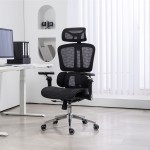 Καρέκλα γραφείου εργασίας Jeffer pakoworld mesh σε μαύρη απόχρωση 67x62x115-125εκ c500486