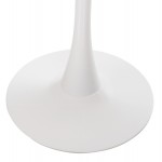 ΤΡΑΠΕΖΙ ΤΡΑΠΕΖΑΡΙΑΣ ROLLO HM9422 11 ΣΤΡΟΓΓΥΛΟ WHITE MARBLE Φ120x74Yεκ c500491