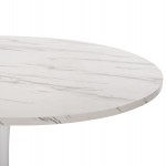 ΤΡΑΠΕΖΙ ΤΡΑΠΕΖΑΡΙΑΣ ROLLO HM9422 11 ΣΤΡΟΓΓΥΛΟ WHITE MARBLE Φ120x74Yεκ c500491