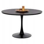ΤΡΑΠΕΖΙ ΤΡΑΠΕΖΑΡΙΑΣ ROLLO HM9422 12 ΣΤΡΟΓΓΥΛΟ BLACK MARBLE Φ120x74Yεκ c500492