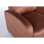 Πολυθρόνα Ανακλινόμενη ArteLibre TUREIS Καφέ Βελούδο 68x86x99cm c500509