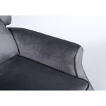 Πολυθρόνα Ανακλινόμενη ArteLibre MARKEB Γκρι Βελούδο 72x84x97cm c500511