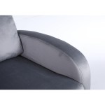 Πολυθρόνα Ανακλινόμενη ArteLibre ATRIA Γκρι Βελούδο 67 5x90x104cm c500512