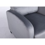 Πολυθρόνα Ανακλινόμενη ArteLibre ATRIA Γκρι Βελούδο 67 5x90x104cm c500512