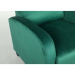 Πολυθρόνα Ανακλινόμενη ArteLibre ATRIA Πράσινο Βελούδο 67 5x90x104cm c500514